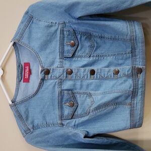 Forever 21 Denim Crop Top Size XS